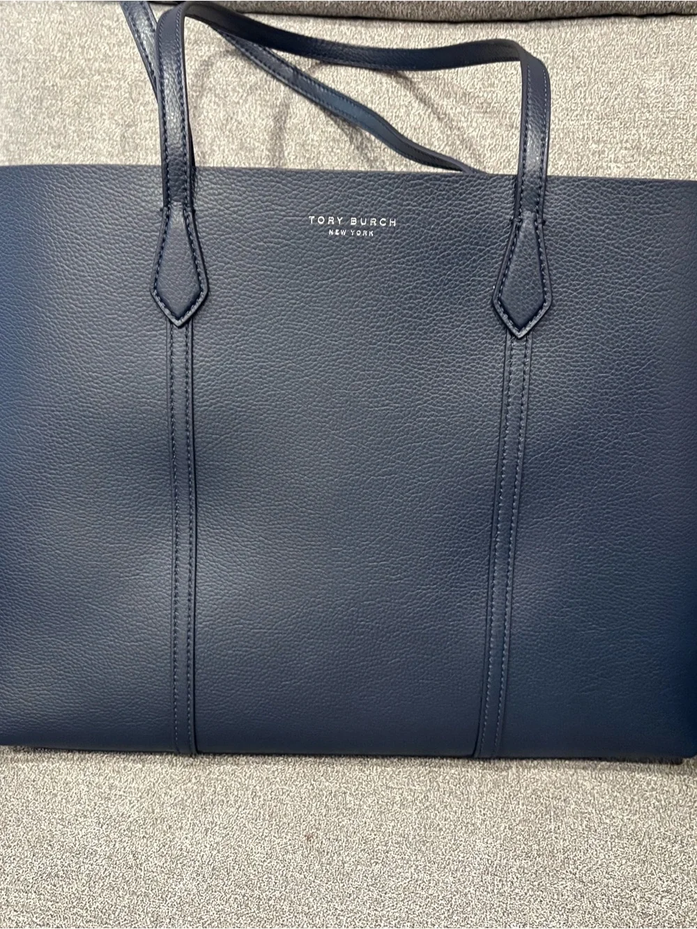 Tory Burch Perry Tote: Navy Blue Leather